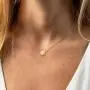 M MOOHAM Dainty Letter Initial Necklaces for Women Girls, Small Dice Pendant Initial Necklaces for Teen Girls Women, Simple Cute Letter Necklaces for Kids Toddler Girls Jewelry Gifts