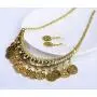 MIXIA Dancing Gypsy Jewelry Ethnic Coin Bib Necklace Drop Earring 2 Pcs Jewelry Set Women Exotic Bohemian Accessories MIXIA Dancing Gypsy Jewelry Ethnic Coin Bib Necklace Drop Earring 2 Pcs Jewelry Set Women Exotic Bohemian Accessories