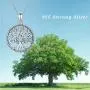 Waysles 925 Sterling Silver Tree of Life Pendant Necklace Jewelry Gift for Women Girlfriend with Gift Box