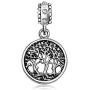 JMQJewelry Tree of Life Family Birthstone Dangle Charms for Bracelets Mothers Fathers Grandmas Day