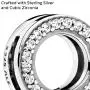 Pandora Jewelry Clip Cubic Zirconia Charm in Sterling Silver Pandora Jewelry Clip Cubic Zirconia Charm in Sterling Silver