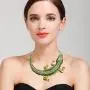 BriLove Womens Gothic Stylish Crystal Crocodile Statement Necklace BriLove Womens Gothic Stylish Crystal Crocodile Statement Necklace