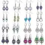 16 Pairs Crystal Drop Dangle Earrings Crystal Dangle Hook Earrings Teardrop Pendant Hoop Earrings Multicolor Boho Crystal Earrings Set for Women Girls Jewelry 16 Pairs Crystal Drop Dangle Earrings Crystal Dangle Hook Earrings Teardrop Pendant Hoop Earrings Multicolor Boho Crystal Earrings Set for Women Girls Jewelry