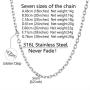 Richsteel Hip Hop Rolo Cable Chain Necklace for Men Women 3/5/7/9/12MM Width,18/20/22/24/26/28/30 Inches Chains,Stainless Steel/18K Gold/Black Plated Fashion Jewelry(with Gift Box)