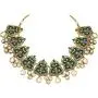 I Jewels Exklusive Gold Plated Kundan & Meenakari Bridal Necklace Set with Earrings & Maang Tikka for Women I Jewels Exklusive Gold Plated Kundan & Meenakari Bridal Necklace Set with Earrings & Maang Tikka for Women