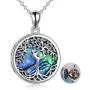 ONEFINITY Tree of Life Locket Necklace Sterling Silver Locket Necklace That Holds Pictures Tree of Life Locket Pendant Valentines Day Gifts for Women Wife Girlfriend