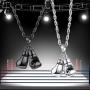 PROSTEEL Stainless Steel Boxing Glove Necklace, Fighting Glove, Pendant & Chain, Men Jewelry
