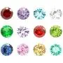12 Month 24PCS Crystal Glass Zircon Round 5MM Birthstones Floating Charms for Living Memory Locket Pendant Necklace Bracelets 12 Month 24PCS Crystal Glass Zircon Round 5MM Birthstones Floating Charms for Living Memory Locket Pendant Necklace Bracelets