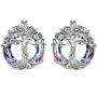 TOUPOP Tree of Life Earring Stud s925 Sterling Silver Family Tree Earring Jewelry with Crystal Gifts for Women Mom Teen Girls Birthday Mothers Day