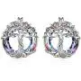 TOUPOP Tree of Life Earring Stud s925 Sterling Silver Family Tree Earring Jewelry with Crystal Gifts for Women Mom Teen Girls Birthday Mothers Day