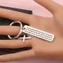 SEIRAA Christian Gift Psalm 23 : 6 Bible Verse Quote Keychain Religious Jewelry Inspirational Gift Spiritual Jewelry