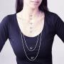 Personalized Tree of Life Circle Necklace with CZ Birthstones-Custom Jewlery