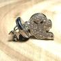 Interchangeable Snap Jewelry Rhinestone Halloween Ghost Standard Size 18-20mm My Prime Gifts