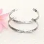 JQFEN 2 Pcs Womens Cuff Bracelet for Sister Friend Not Sisters by Blood But Sisters by Heart Jewelry Sister Friend Bangle