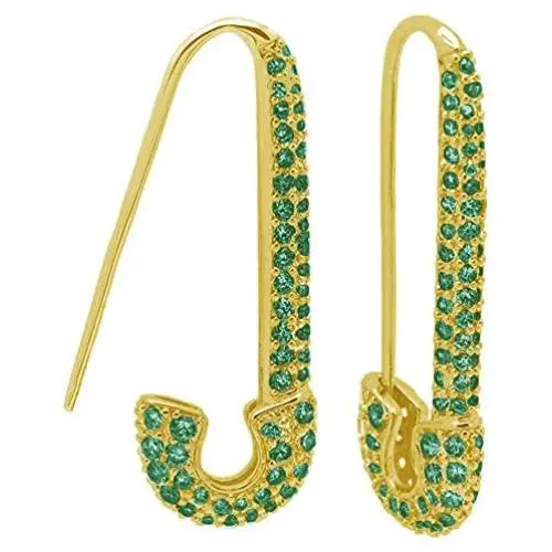CZ Safety Pin Cartilage Huggie Hoop Earrings for Women Girls Dainty Cubic Zirconia Dangle Drop Hypoallergenic Stud Post Pave Crystal Fashion Hoops Jewelry Gold Plated CZ Safety Pin Cartilage Huggie Hoop Earrings for Women Girls Dainty Cubic Zirconia Dangle Drop Hypoallergenic Stud Post Pave Crystal Fashion Hoops Jewelry Gold Plated