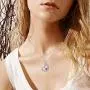 Heart Necklace for Women 925 Sterling Silver I Love You to The Moon and Back Necklace for Girls