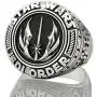PikaLF Jedi Order Ring for Men, Jedi Symbol Ring, Punk Gothic Skull Ring, Amulet Ring, Cosplay Jewelry Accessories Gift for Men Boys PikaLF Jedi Order Ring for Men, Jedi Symbol Ring, Punk Gothic Skull Ring, Amulet Ring, Cosplay Jewelry Accessories Gift for Men Boys