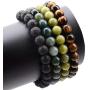LPBeads 4PCS Unisex 8mm Adjustable Bracelet with Jewelry Bag