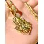 Shop-iGold Lady of Guadalupe Men Women 925 Italy Gold Finish Iced Silver Charm Ice Out Pendant Stainless Steel Real 3 mm Rope Chain, Mans Jewelry, Iced Pendant, Rope Necklace 16''- 24''