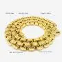 9MM Box Chain Rope Necklaces Stainless Steel Tone Punk Jewelry For Men Necklace,23inches