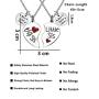 JQFEN Best Sister Ever Big Sister Little Sister Pendants Necklaces Friend Daughter Heart Necklace Jewelry