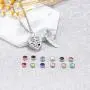 Cremation Jewelry for Ashes Heart Urn Necklace & 12 Birthstones Your Wings were ready my heart was not Crystal Keepsake Jewelry