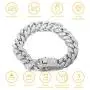 Halukakah Diamond Cuban Link Chain for Women Girl 13.5MM 18k Real Gold Plated/Platinum White Gold Finish Iced Out Choker Necklace Bracelet,Full Cz Diamond Cut Prong Set,with Giftbox Halukakah Diamond Cuban Link Chain for Women Girl 13.5MM 18k Real Gold Plated/Platinum White Gold Finish Iced Out Choker Necklace Bracelet,Full Cz Diamond Cut Prong Set,with Giftbox