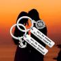 MAOFAED Couple Keychain Set Long Distance Relationship Gift Anchor Jewelry Campass Gift for Husband Boyfriend Wife Girlfriend