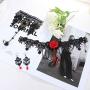 FUNRUN JEWELRY Black Lace Necklace Bracelet Earring Set for Women Halloween Jewelry Set Vintage Gothic Lolita Jewelry for Party Wedding