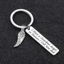 FOTAP Dad Memorial Gift I Have a Guardian Angel in Heaven I Call Him Dad Keychain Loss of a Dad Memorial Keychain Memorial Guardian Angel Gift Remembrance Gift