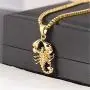 Aineecy Hip Hop Scorpion Necklace for Women Men Personlized Punk Scorpion Scorpio Constellation Pendant Necklace Teen Girls Scorpion Jewelry