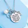 LParkin Memorial Necklace I Will Hold You in My Heart Until I Can Hold You in Heaven Pendant Loss of Child Necklace Heart Necklace Cremation Jewelry Gift for Her