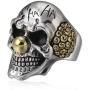 Skull Head Ring for Men, Joker Skull Ring, Gothic Clown Skull Ring Cocktail Party Ring, Vampire Skull Ring, Cool Devil Ring Halloween Biker, Vintage Punk Skull Jewelry Gift for Men Boys