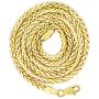 Nuragold 10k Yellow Gold 2.5mm Franco Rounded Palm Wheat Foxtail Spiga Chain Pendant Necklace, Mens Womens Lobster Lock 16'' 18'' 20'' 22'' 24'' 26'' 28'' 30''