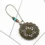Minagoo Boho Dangle Earrings for Women Flower Bohemian Drop Jewelry