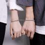 Couples Bracelets, Magnetic Bracelets for Couples Mutual Attraction Rope Braided Couple Bracelets with Magnetic Bells His and Hers
