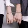 Couples Bracelets, Magnetic Bracelets for Couples Mutual Attraction Rope Braided Couple Bracelets with Magnetic Bells His and Hers Couples Bracelets, Magnetic Bracelets for Couples Mutual Attraction Rope Braided Couple Bracelets with Magnetic Bells His and Hers
