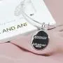 Alex and ANI Disney Parks Disney Princess Happily Ever After Bangle - Inspirational Quote - Charm Bracelet Jewelry Gift (Silver Finish)