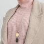 Natural Healing Stone Pendant Long Necklaces for Women Girls (32 inch+3 Inch Extender Chain)