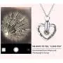 RNUIE Ashes Necklace,Heart Projection Memorial Pendant,Cremation Jewelry for Ashes 100 Kinds I Love You with Gift Box RNUIE Ashes Necklace,Heart Projection Memorial Pendant,Cremation Jewelry for Ashes 100 Kinds I Love You with Gift Box