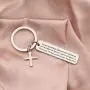 SEIRAA Christian Gift Psalm 23 : 6 Bible Verse Quote Keychain Religious Jewelry Inspirational Gift Spiritual Jewelry