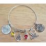 Kits Kiss Marine Bracelet, USMC Bracelet, USMC Wife Bracelet, USMC Mom Bracelet, USMC Girlfriend Bracelet, USMC Sister Bracelet, I Love My Marine Bracelet, USMC Jewelry, Marine Bangle Bracelet