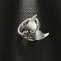 Giwotu Womens Mens Ring Mystical Mermaid Ring Vintage Antique Silver Whale Tail Midi Finger Knuckle Rings for Women Jewelry 3903