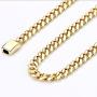 9MM Gold Cuban Chain with up to 20X More Real 24k Gold Plating Than Other Fashion Jewelry Necklaces. Men Women. Hip hop - Free Lifetime Replacement Guarantee 
