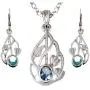 Sterling Silver Charles Rennie Mackintosh Pendant & Earring Gift Set