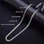 Jewelry Kingdom 1 Snake Chain Necklace for Men Women 6MM Flexible Flat Herringbone Chains Italian Solid Stainless Steel Black/Silver / 14K Gold Plated