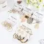Hanpabum Fashion Jewelry Set for Women Layered Necklace with Hoop Dangle Tassel Leather Earring Lotus Ear Jacket