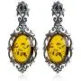 Ian and Valery.Co Amber Sterling Silver Drop Earrings Ian and Valery.Co Amber Sterling Silver Drop Earrings