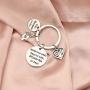 BAUNA Occupational Therapy Gifts Therapist Jewelry Medicine Adds Days to Life OT Adds Life to Days Keychain OT Gifts Occupational Therapist Keychain