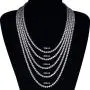 GOLD IDEA JEWELRY Hip Hop 1 Row Iced Out Tennis Chain Stainless Steel-4mm/5mm AAA+ Cubic Zirconia Diamond Tennis Necklace & Bracelet for Men Women 8-26’ GOLD IDEA JEWELRY Hip Hop 1 Row Iced Out Tennis Chain Stainless Steel-4mm/5mm AAA+ Cubic Zirconia Diamond Tennis Necklace & Bracelet for Men Women 8-26’